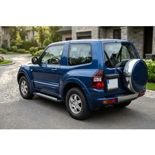 Sidetrin New Vision Black (2 stk., aluminium) Mitsubishi Pajero Wagon III 1999–2006 foto 1
