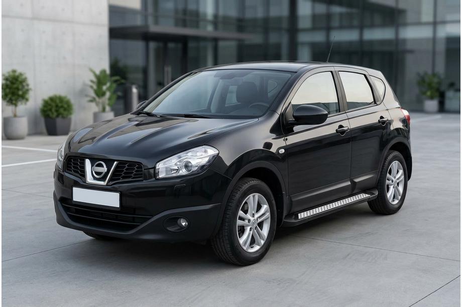 Nissan Qashqai 2010–2014 Sidetrin Vision New Black (2 stk., aluminium) Image