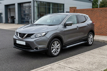Nissan Qashqai 2014–2021 Sidetrin New Vision Black (2 stk., aluminium) foto 1