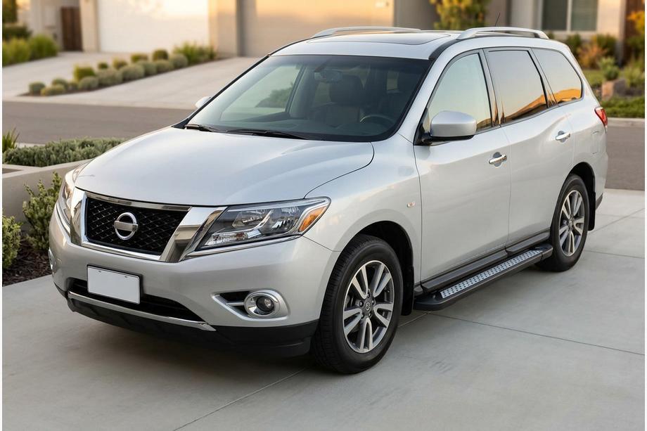 Nissan Pathfinder R52 2012–2021 Sidetrin New Vision Black (2 stk., aluminium) Foto 1