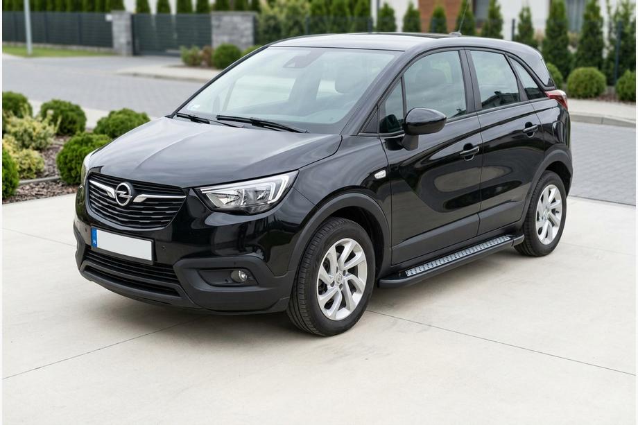 Opel Crossland X 2017–2024 Sidetrin New Vision Black (2 stk., aluminium) Foto 2