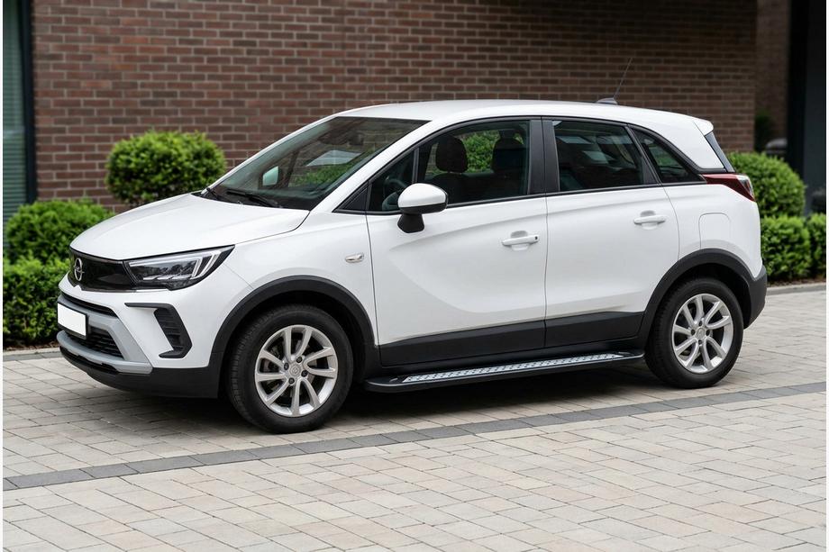Opel Crossland X 2017–2024 Sidetrin New Vision Black (2 stk., aluminium) Foto 1