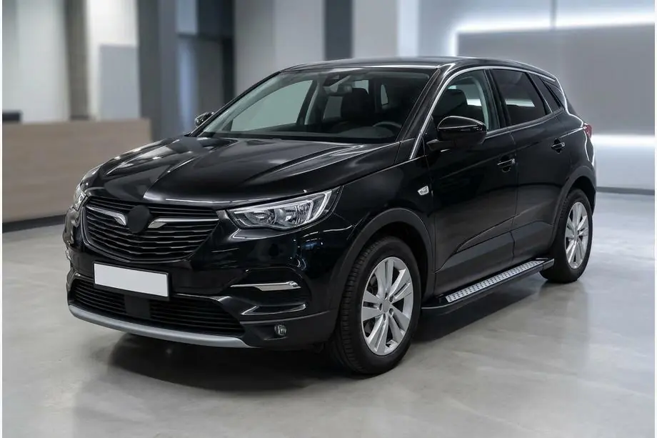 Opel Grandland X 2017– Sidetrin New Vision Black (2 stk., aluminium) Image