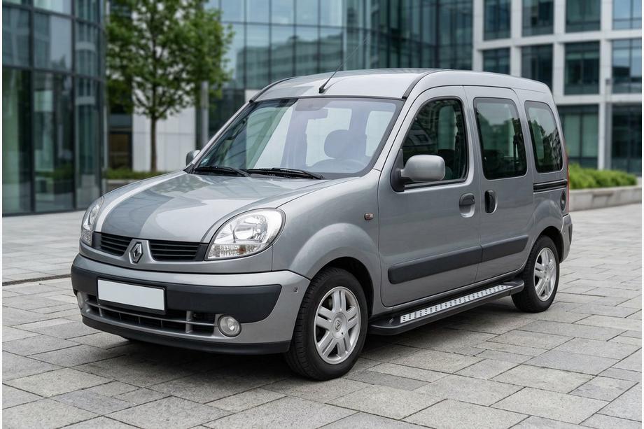 Renault Kangoo 1998–2008 Sidetrin New Vision Black (2 stk., aluminium) Image