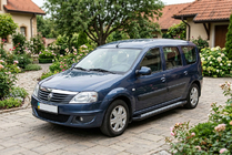 Renault Logan MCV 2005–2013 Sidetrin New Vision Black (2 stk., aluminium) foto 1