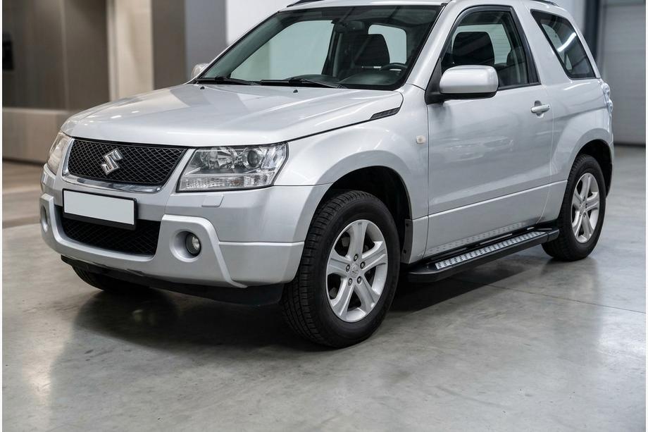 Suzuki Grand Vitara 2005–2017 Sidetrin New Vision Black (2 stk., aluminium) Image