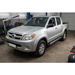 Sidetrin New Vision Black (2 stk., aluminium) Toyota Hilux 2006–2015 foto 1
