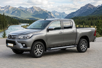 Toyota Hilux 2015– Sidetrin New Vision Black (2 stk., aluminium) foto 1