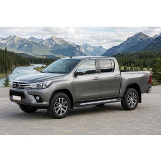 Sidetrin New Vision Black (2 stk., aluminium) Toyota Hilux 2015– foto 1