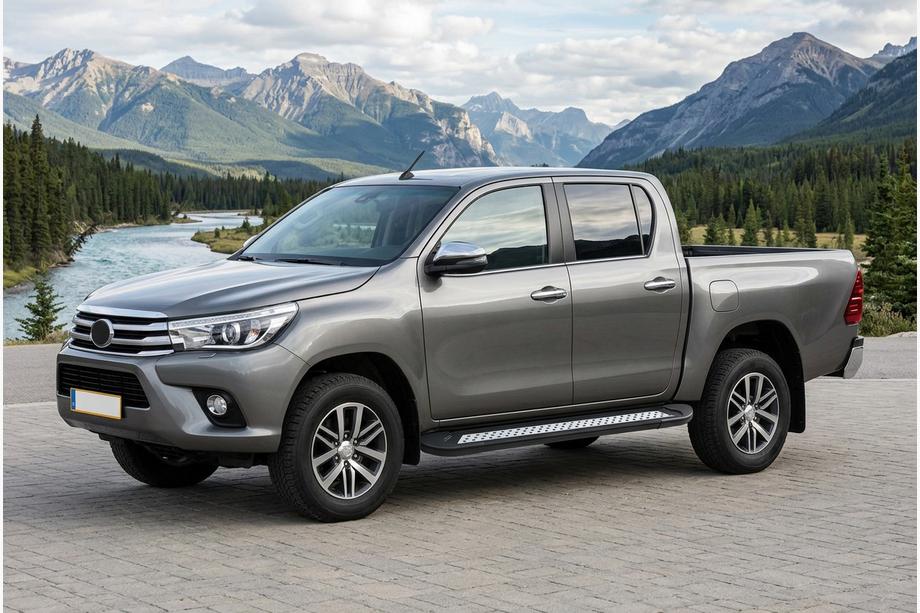 Toyota Hilux 2015– Sidetrin New Vision Black (2 stk., aluminium) Image