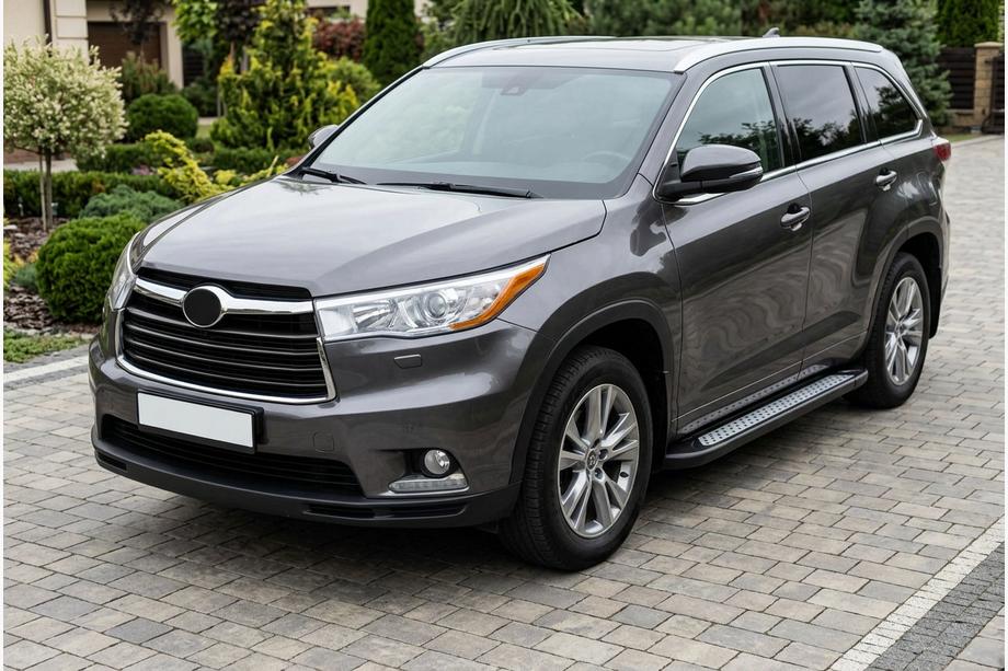 Toyota Highlander 2013–2019 Sidetrin New Vision Black (2 stk., aluminium) Foto 1