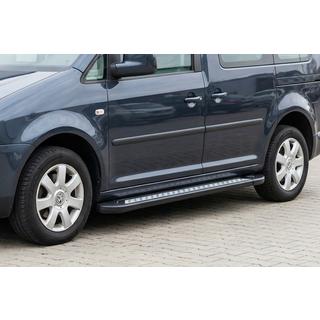 Sidetrin New Vision Black (2 stk., aluminium) Volkswagen Caddy 2010–2015 foto 1