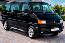 Volkswagen T4 Transporter 1990–2003 Sidetrin Vision New Black (2 stk., aluminium) foto 1
