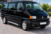 Volkswagen T4 Caravelle/Multivan 1990–2003 Sidetrin New Vision Black (2 stk., aluminium) Kort akselafstand foto 1
