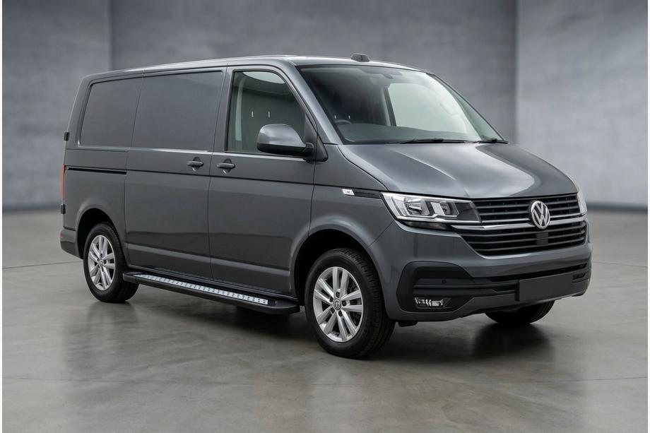 Volkswagen T6 2015–2024 Sidetrin New Vision Black (2 stk., aluminium) Image
