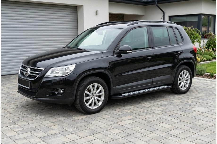 Volkswagen Tiguan 2007–2016 Sidetrin New Vision Black (2 stk., aluminium) Image
