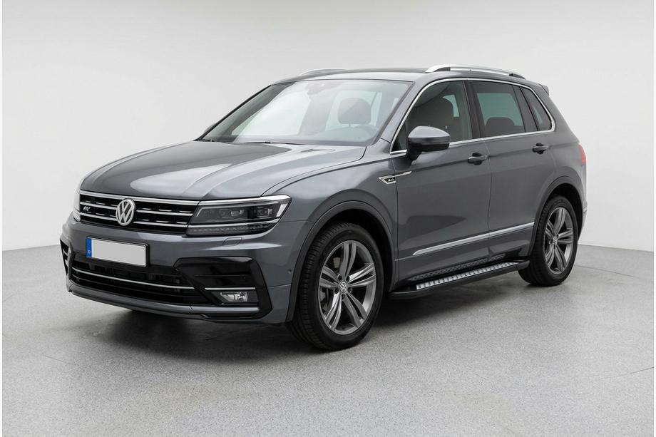 Volkswagen Tiguan 2016–2023 Sidetrin New Vision Black (2 stk., aluminium) Image