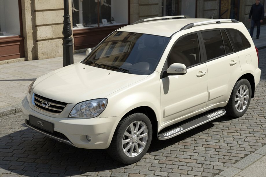 Chery Tiggo 1 2005–2016 Sidetrin Tayga V2 (2 stk., aluminium) Image