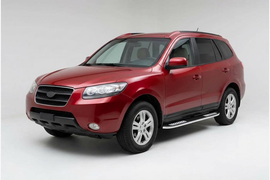 Hyundai Santa Fe 2 2006–2012 Sidetrin Tayga V2 (2 stk., aluminium) Image