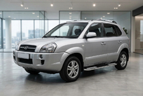Hyundai Tucson JM 2004– Sidetrin Tayga V2 (2 stk., aluminium) foto 1