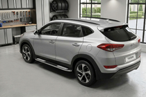 Hyundai Tucson TL 2016–2021 Sidetrin Tayga V2 (2 stk., aluminium) foto 1