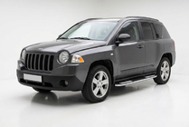 Jeep Compass 2006–2016 Sidetrin Tayga V2 (2 stk., aluminium) foto 1