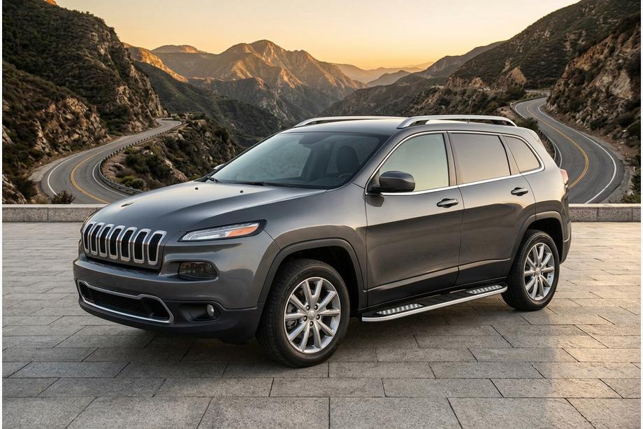 Jeep Cherokee KL 2013– Sidetrin Tayga V2 (2 stk., aluminium) Foto 1