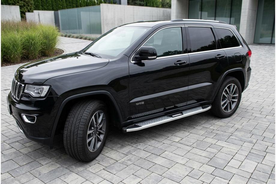 Jeep Grand Cherokee WK2 2010–2021 Sidetrin Tayga V2 (2 stk., aluminium) Foto 1