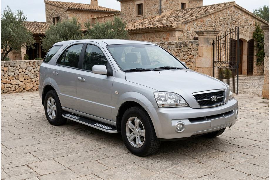 Kia Sorento I BL 2002–2009 Sidetrin Tayga V2 (2 stk., aluminium) Image