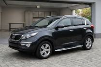 Kia Sportage 2010–2015 Sidetrin Tayga V2 (2 stk., aluminium) foto 1