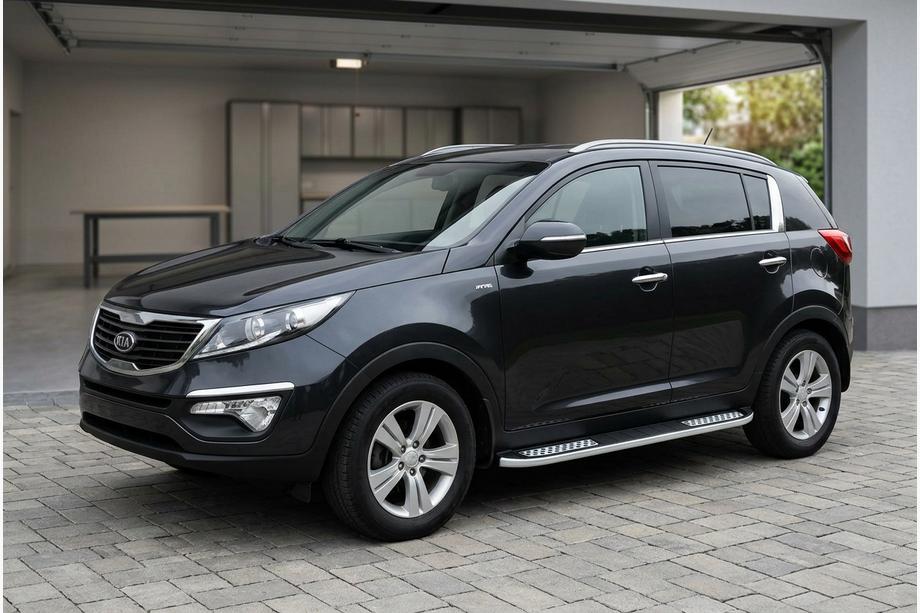 Kia Sportage 2010–2015 Sidetrin Tayga V2 (2 stk., aluminium) Image
