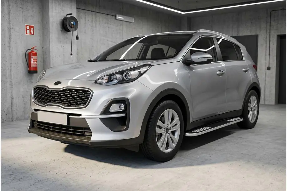 Kia Sportage 2015–2021 Sidetrin Tayga V2 (2 stk., aluminium) Image