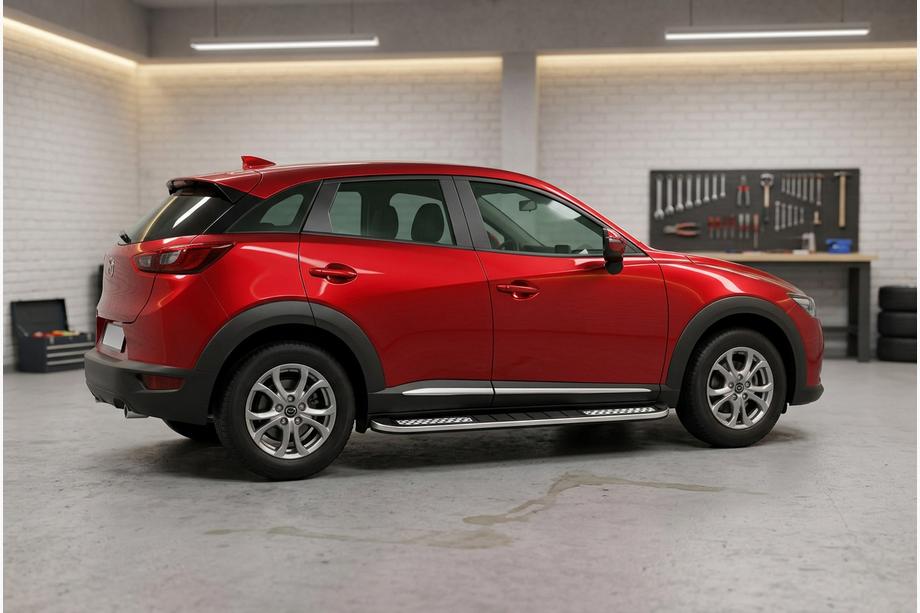 Mazda CX-3 2015– Sidetrin Tayga V2 (2 stk., aluminium) Image