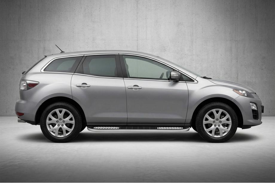 Mazda CX-7 2006–2012 Sidetrin Tayga V2 (2 stk., aluminium) Image