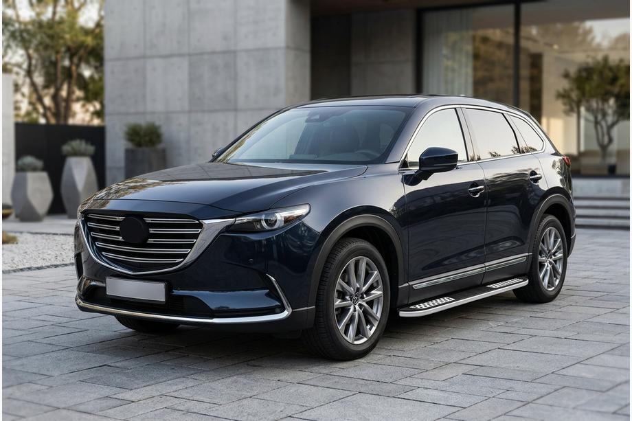 Mazda CX-9 2017– Sidetrin Tayga V2 (2 stk., aluminium) Image