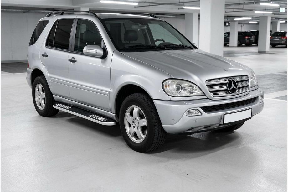 Mercedes ML W163 1997–2005 Sidetrin Tayga V2 (2 stk., aluminium) Foto 1