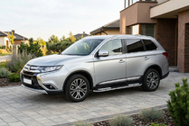 Mitsubishi Outlander 2012–2021 Sidetrin Tayga V2 (2 stk., aluminium) foto 1