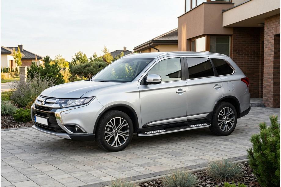 Mitsubishi Outlander 2012–2021 Sidetrin Tayga V2 (2 stk., aluminium) Image