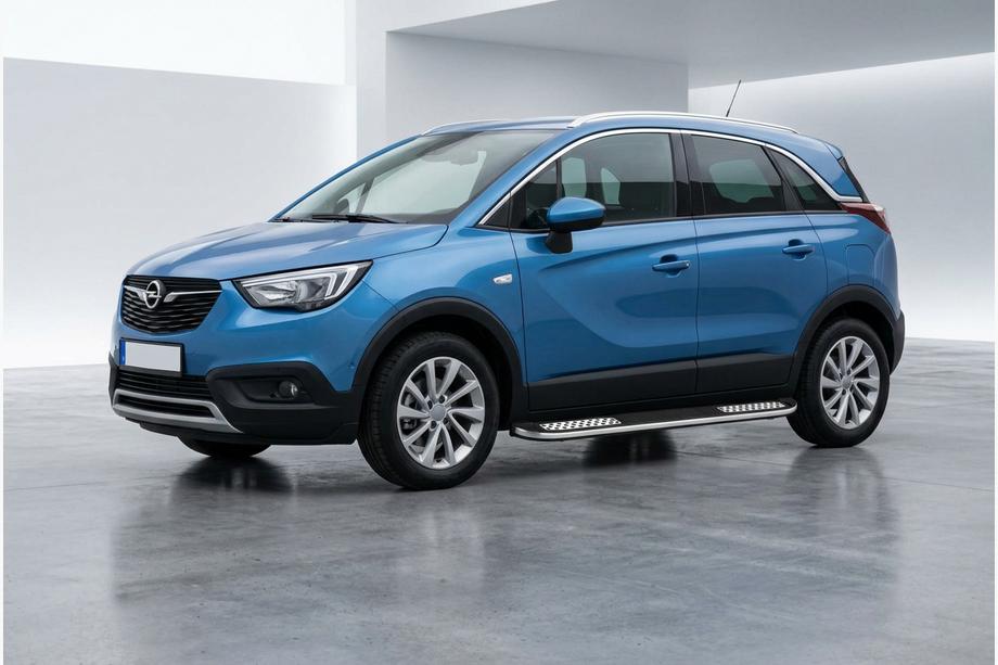 Opel Crossland X 2017–2024 Sidetrin Tayga V2 (2 stk., aluminium) Foto 1