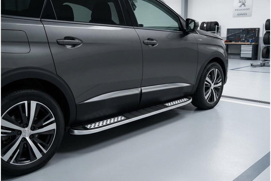 Peugeot 5008 2016–2023 Sidetrin Tayga V2 (2 stk., aluminium) Image
