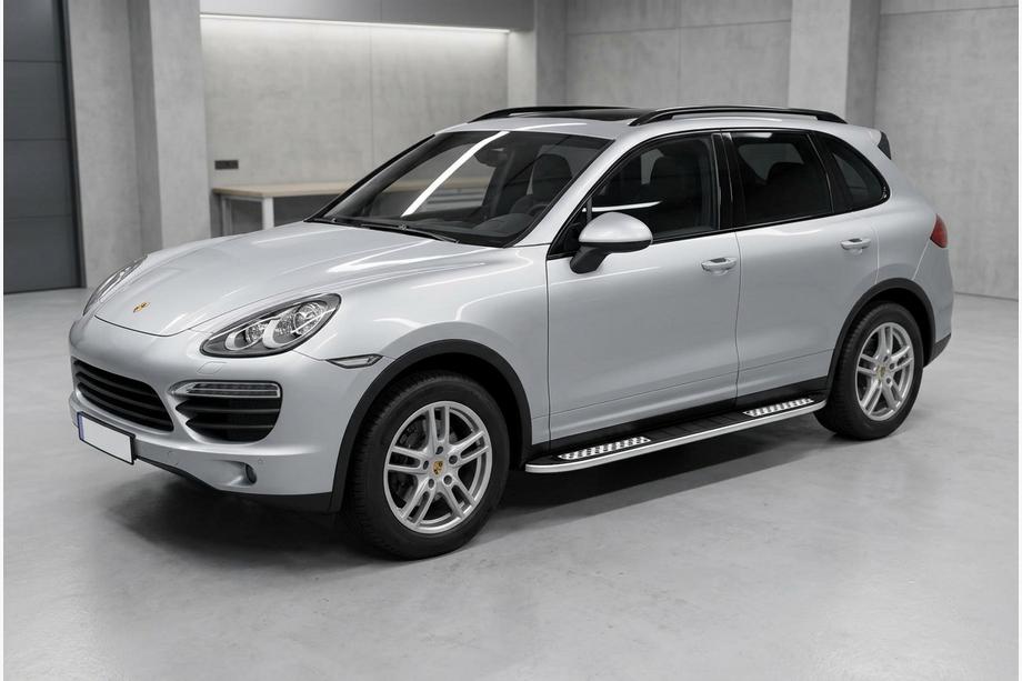 Porsche Cayenne 2010–2017 Sidetrin Tayga V2 (2 stk., aluminium) Image