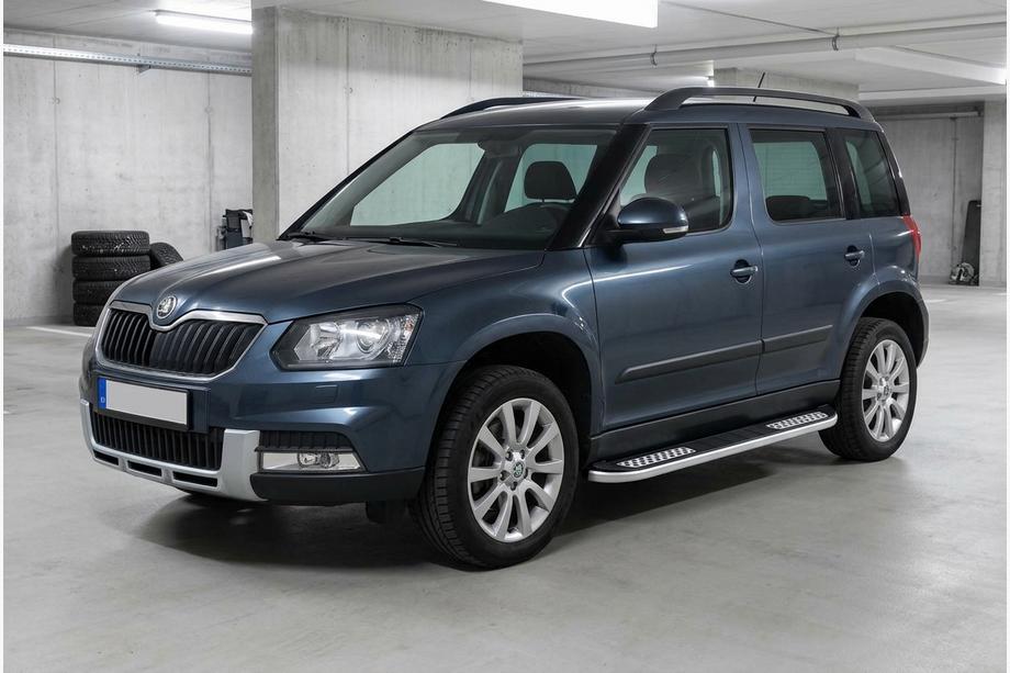 Skoda Yeti 2009–2017 Sidetrin Tayga V2 (2 stk., aluminium) Foto 1