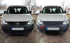 Volkswagen Caddy 2004–2010 Vinterdæksel til kølergrill (øverste) Mat foto 1
