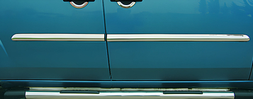 Fiat Doblo I 2001–2005 Dørlister (4 stk., rustfrit stål) Carmos - Tyrkisk stål foto 1