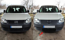 Volkswagen Caddy 2004–2010 Vinterafdækning til kølergrill (nedre) foto 1