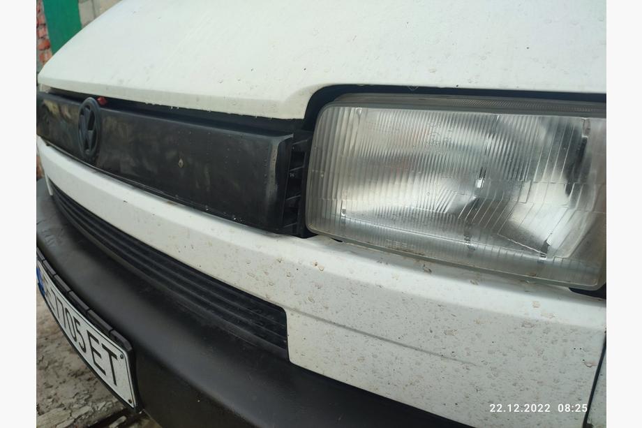 Volkswagen T4 Transporter 1990–2003 Øvre vinterafdækning til kølergrill Blank til flad front Foto 4