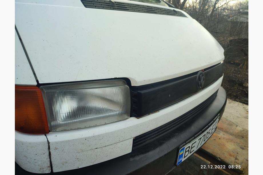 Volkswagen T4 Transporter 1990–2003 Øvre vinterafdækning til kølergrill Blank til flad front Foto 5