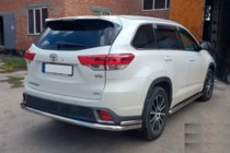 Toyota Highlander 2013–2019 Bageste beskyttelsesbøjle AK005-2 (2 stk., rustfrit stål) foto 2