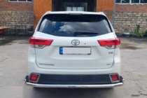 Toyota Highlander 2013–2019 Bageste beskyttelsesbøjle AK005-2 (2 stk., rustfrit stål) foto 4