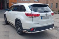 Toyota Highlander 2013–2019 Bageste beskyttelsesbøjle AK005-2 (2 stk., rustfrit stål) foto 5